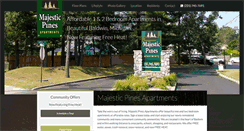 Desktop Screenshot of majesticpinesapts.com